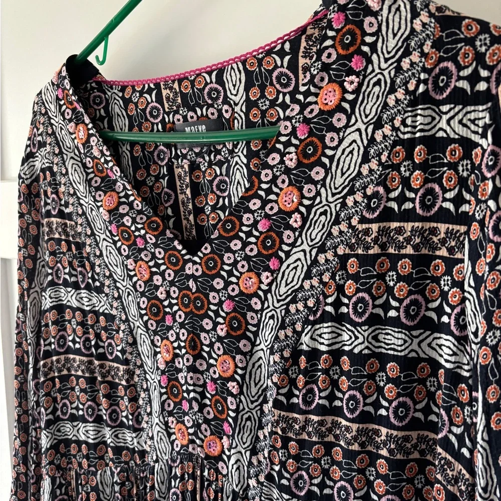Maeve Naomi Embroidered Tunic Dress size XL VGUC - Picture 9 of 12